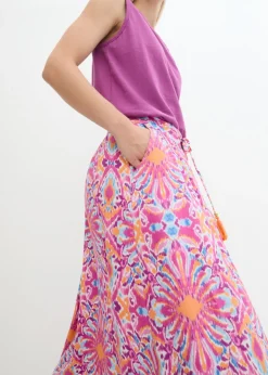 Mujer bonprix bonprix Falda laga de viscosa fluida