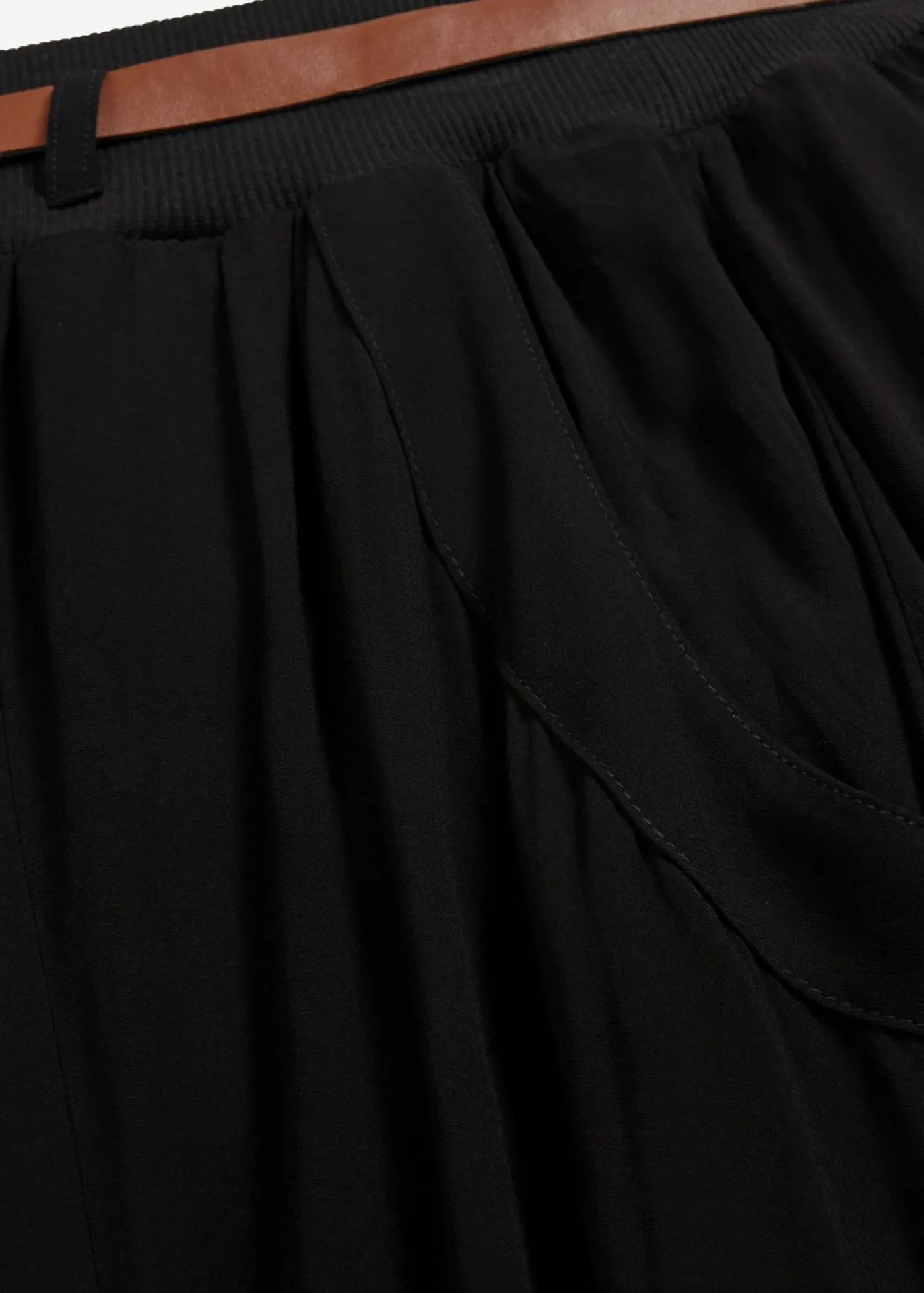 Mujer bonprix bonprix Falda larga con cinturón (2 piezas)