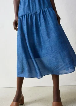 Mujer bonprix bonprix Falda larga con contenido de seda