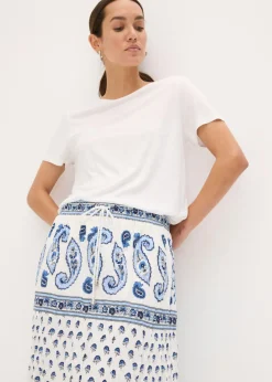 Mujer bonprix bonprix Falda larga de algodón puro