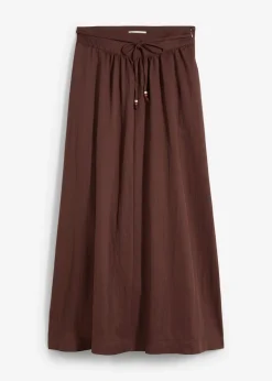 Mujer bonprix bonprix Falda larga de mezcla de lyocell fluido