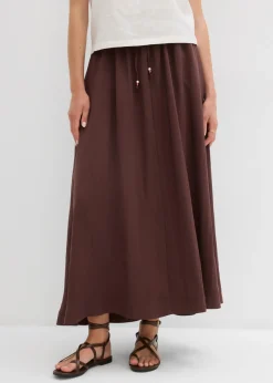 Mujer bonprix bonprix Falda larga de mezcla de lyocell fluido