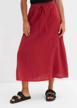 bonprix bonprix Faldas>Falda larga de muselina Rojo