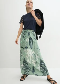 Mujer bonprix bonprix Falda larga de viscosa fluida