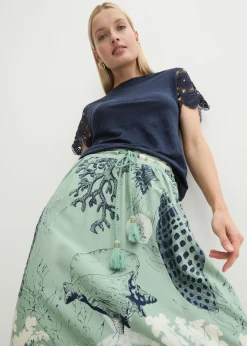 Mujer bonprix bonprix Falda larga de viscosa fluida