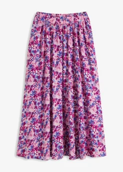 Mujer bonprix bonprix Falda larga de viscosa pura