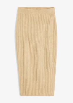 bonprix bonprix Faldas>Falda lápiz Café con leche jaspeado