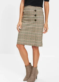 Mujer bonprix bonprix Falda lápiz con botones