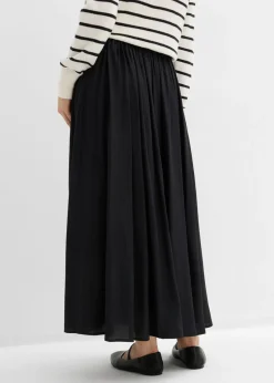 Mujer bonprix bonprix Falda maxi de mezcla de viscosa fluida