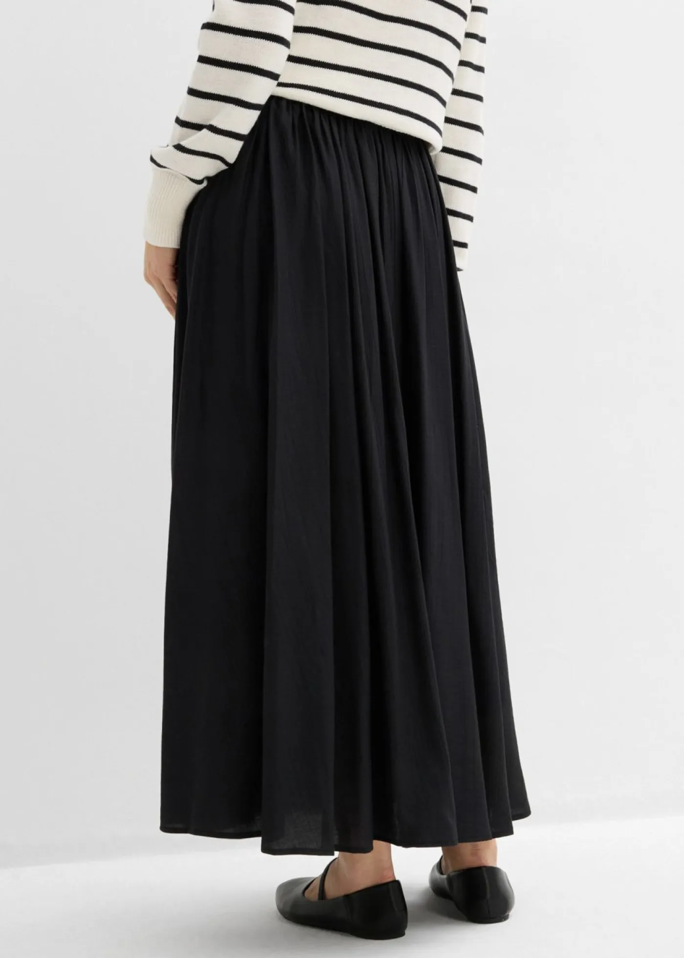 Mujer bonprix bonprix Falda maxi de mezcla de viscosa fluida