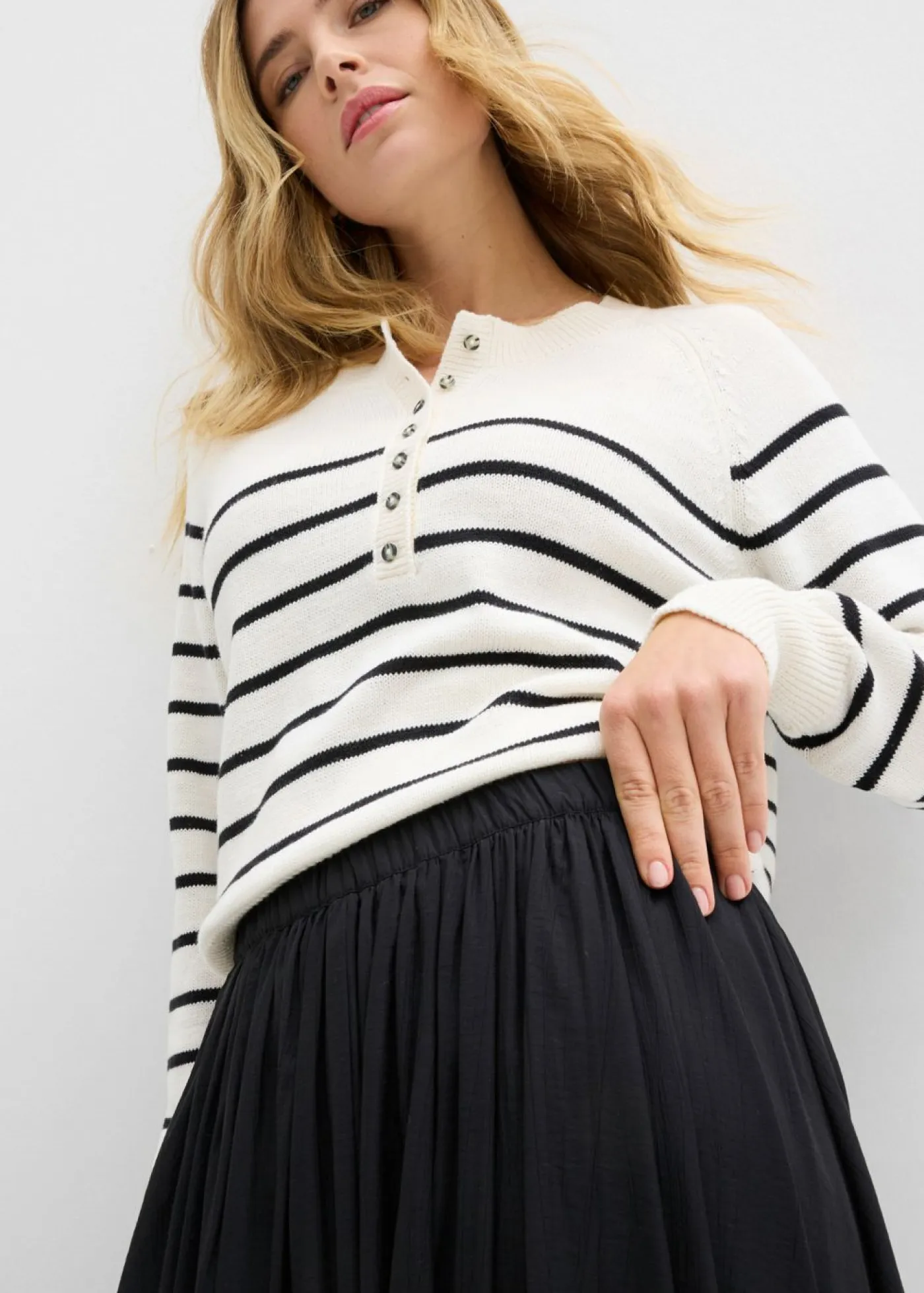 Mujer bonprix bonprix Falda maxi de mezcla de viscosa fluida