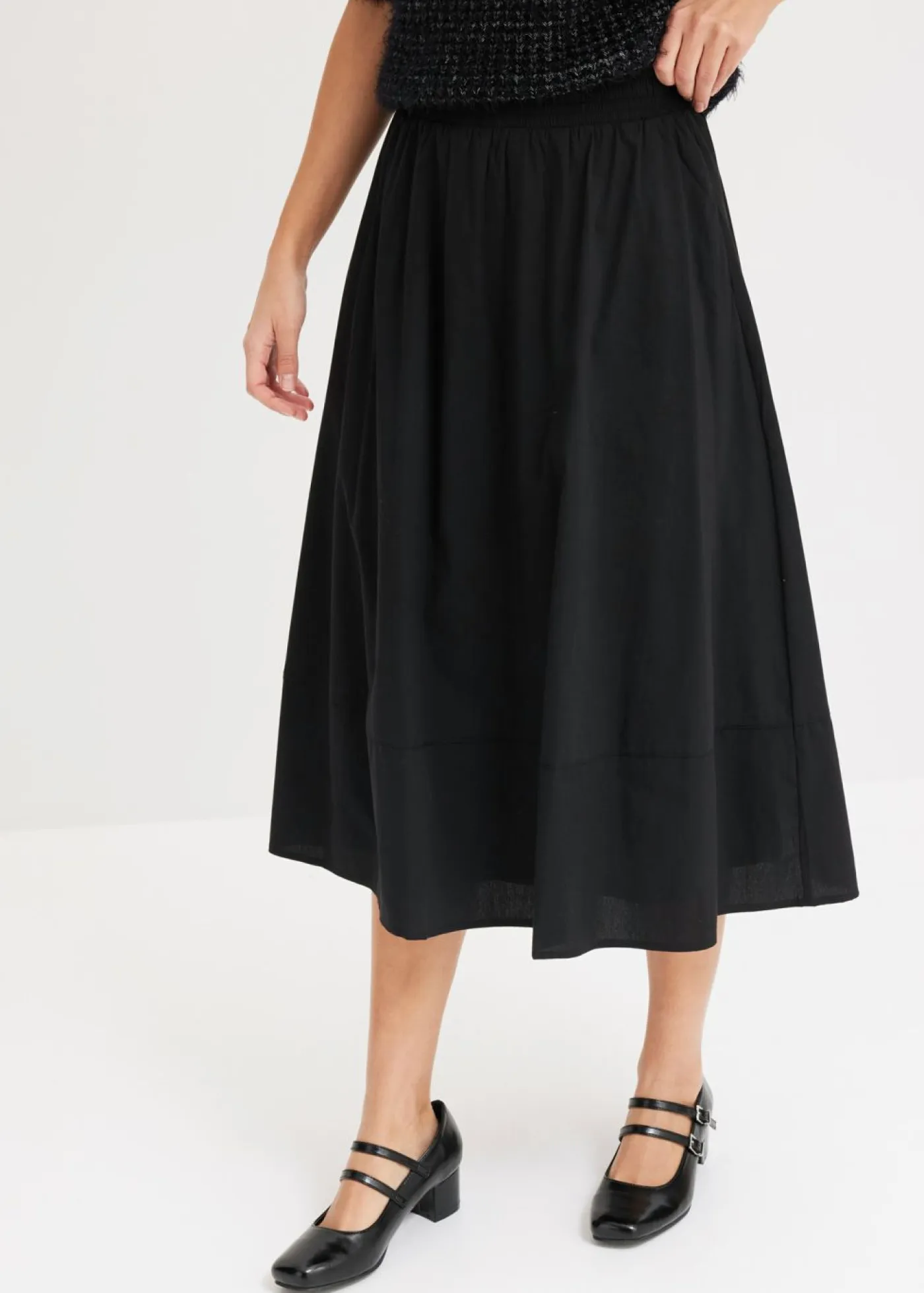 bonprix bonprix Faldas>Falda midi Negro