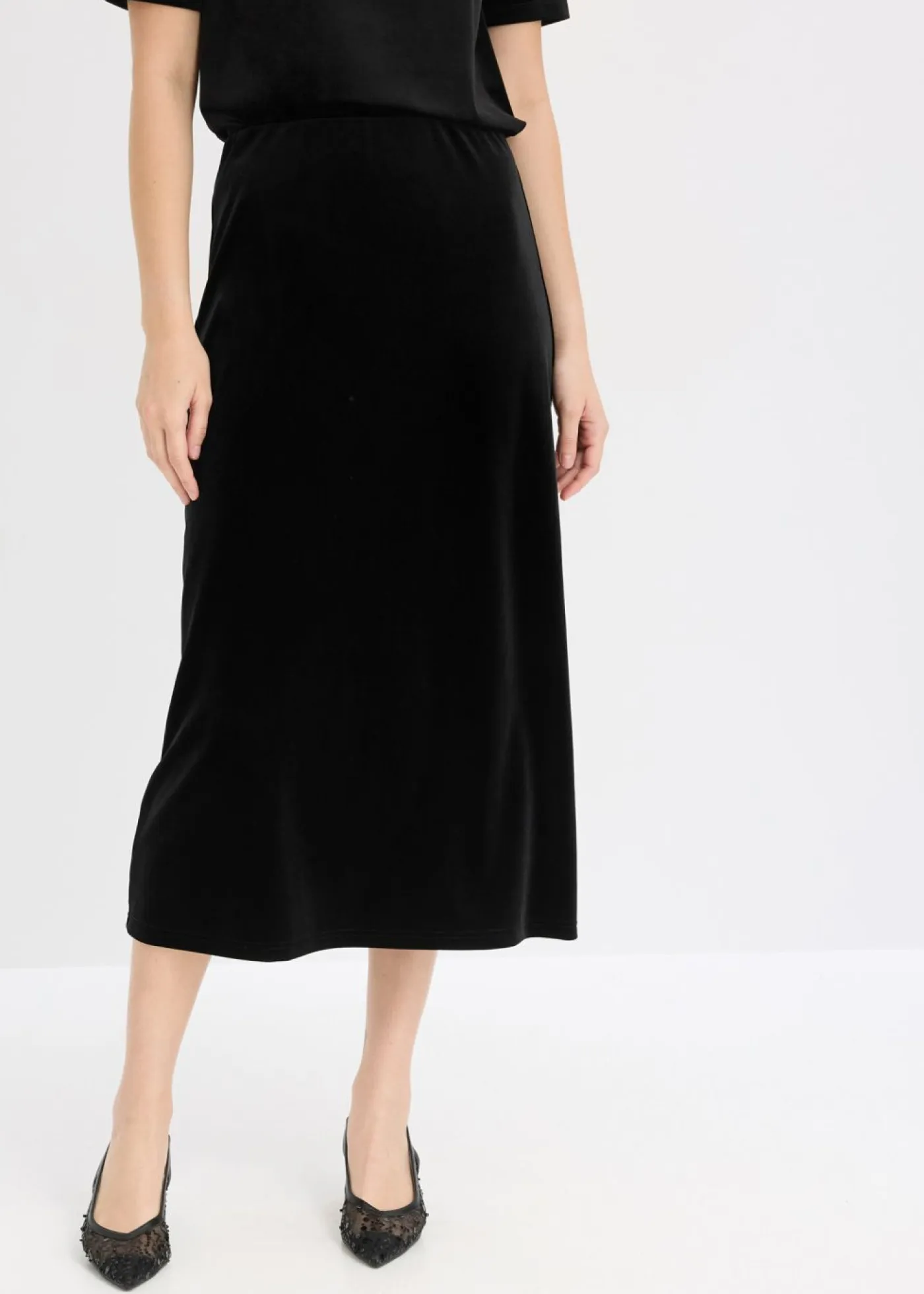bonprix bonprix Faldas>Falda midi Negro