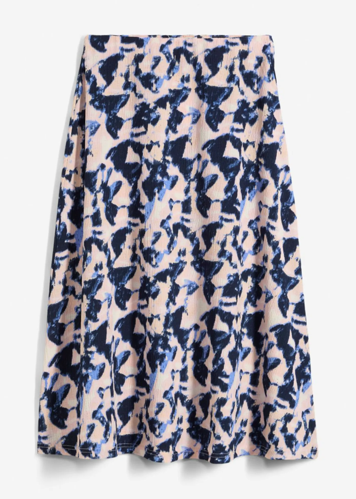 bonprix bonprix Faldas>Falda midi con corte ancho Azul nube/azul marino/rosa crema/lila empolvado/rosa melocotón estampado