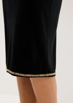 Mujer bonprix bonprix Falda midi con piedras brillantes