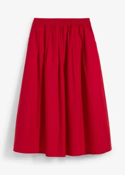 Mujer bonprix bonprix Falda midi de algodón puro