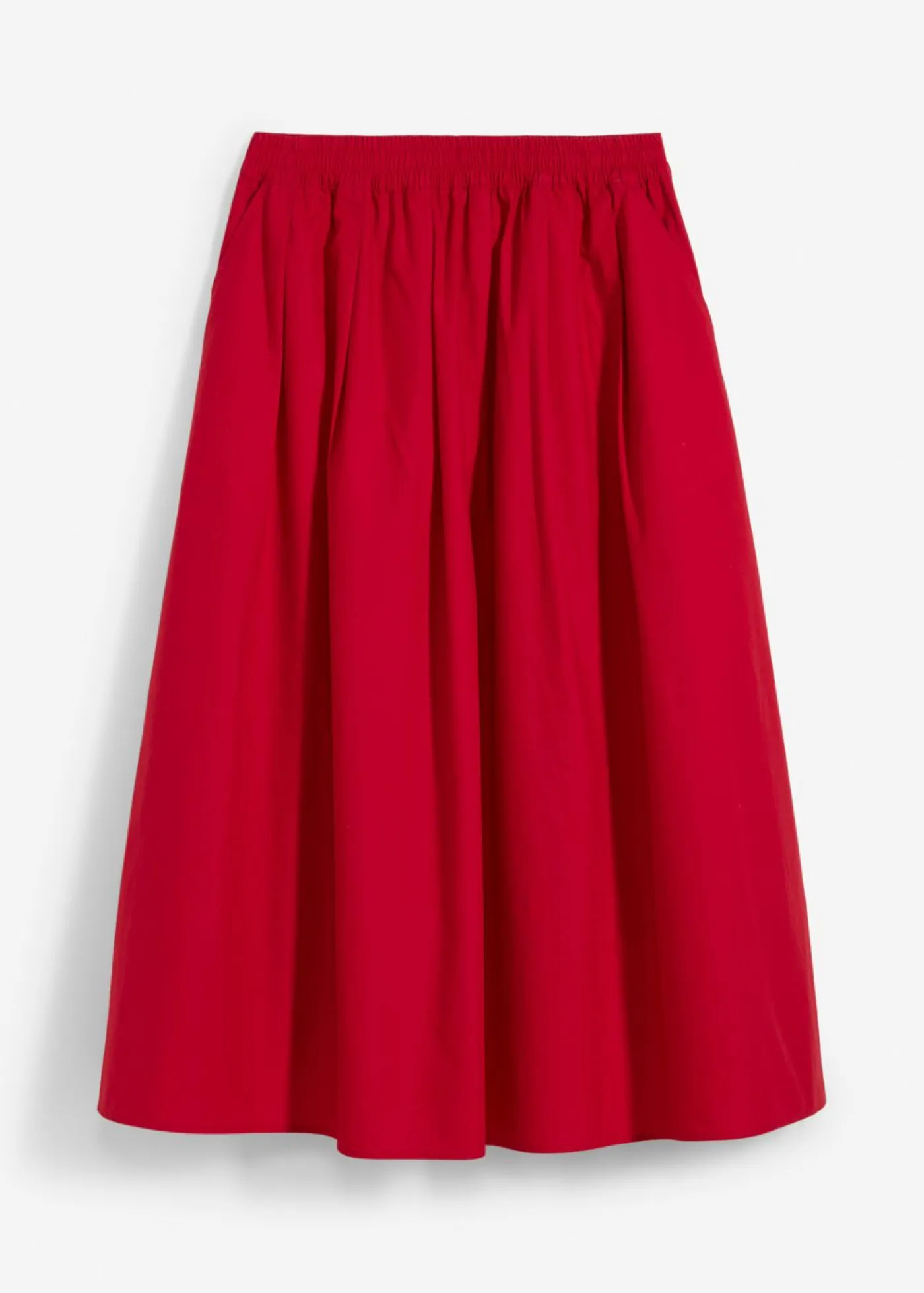 Mujer bonprix bonprix Falda midi de algodón puro