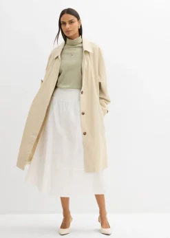 Mujer bonprix bonprix Falda midi de algodón puro