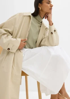 Mujer bonprix bonprix Falda midi de algodón puro