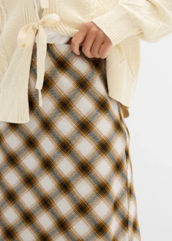 Mujer bonprix bonprix Falda midi de franela de algodón puro