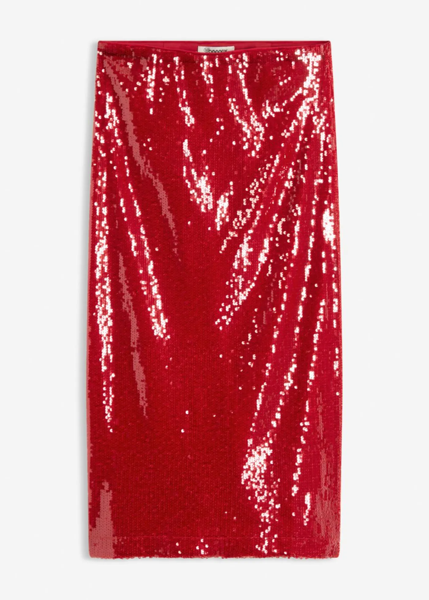bonprix bonprix Faldas>Falda midi de lentejuelas rojo cayena