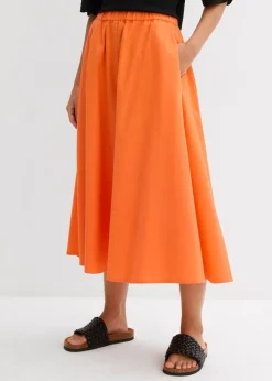 bonprix bonprix Faldas>Falda midi de mezcla de lino mango