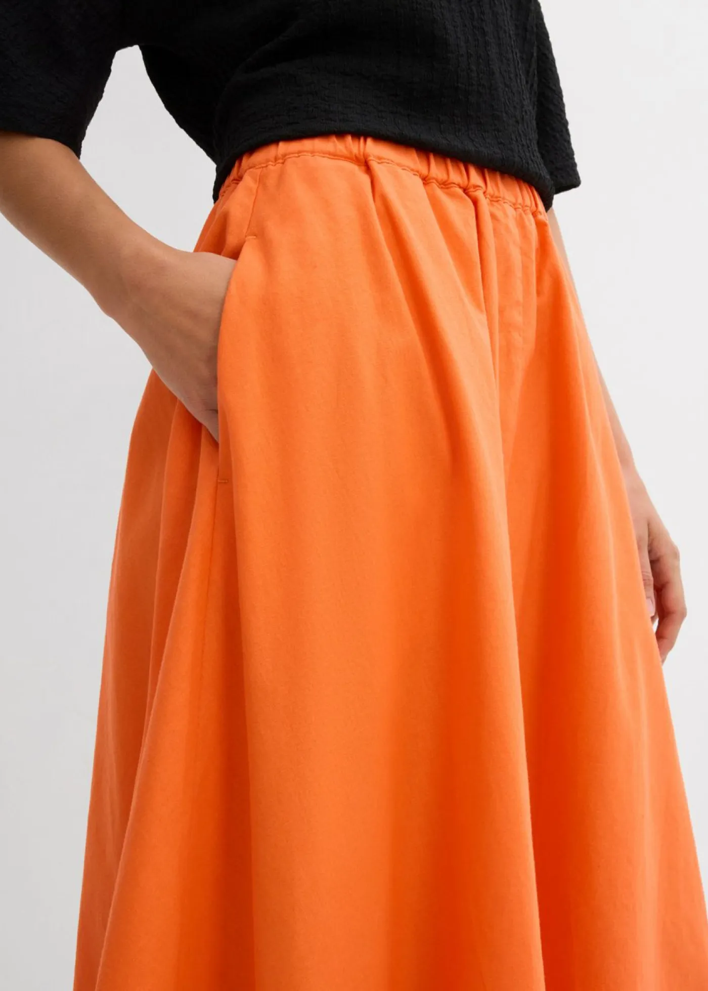 bonprix bonprix Faldas>Falda midi de mezcla de lino mango