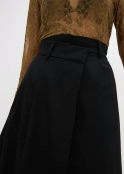 Mujer bonprix bonprix Falda midi de mezcla de viscosa