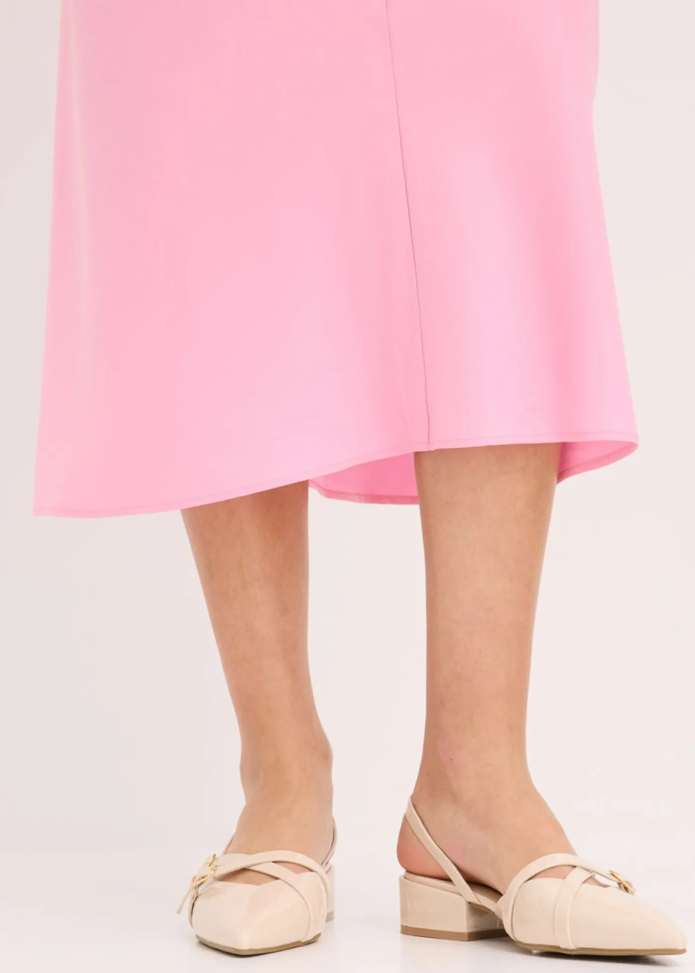 bonprix bonprix Faldas>Falda midi de satén Rosa