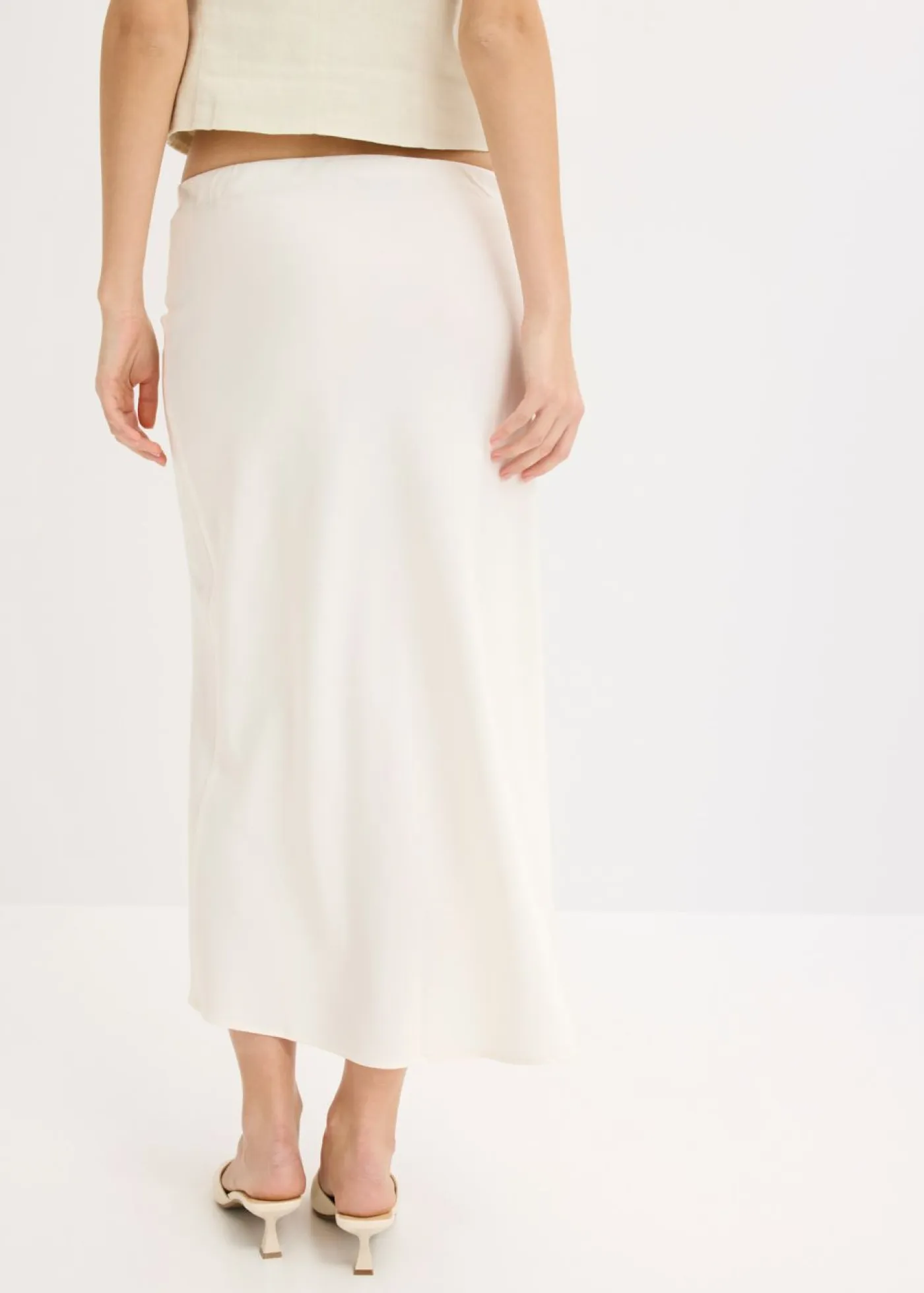 Mujer bonprix bonprix Falda midi de satén