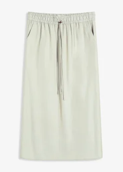 Mujer bonprix bonprix Falda midi de satén brillante