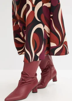 Mujer bonprix bonprix Falda midi de satén fluido