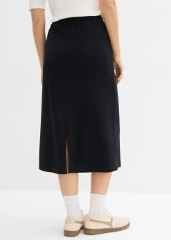 Mujer bonprix bonprix Falda midi de suave neopreno