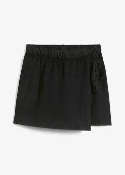 bonprix bonprix Pantalones>Falda pantalón de algodón orgánico puro Negro