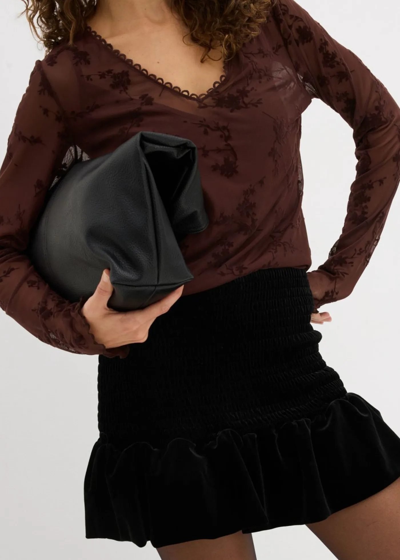 Mujer bonprix bonprix Falda pantalón de terciopelo suave