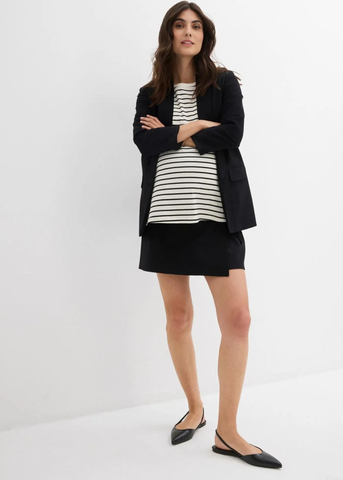 bonprix bonprix Premamá>Falda pantalón premamá de algodón orgánico Negro