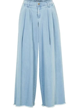 bonprix bonprix Vaqueros>Falda pantalón, vaquera, wide-leg azul claro denim