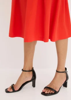 Mujer bonprix bonprix Falda plisada de mezcla de viscosa suave