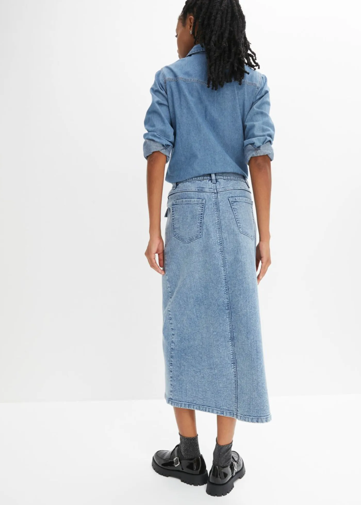 bonprix bonprix Faldas>Falda vaquera Denim claro