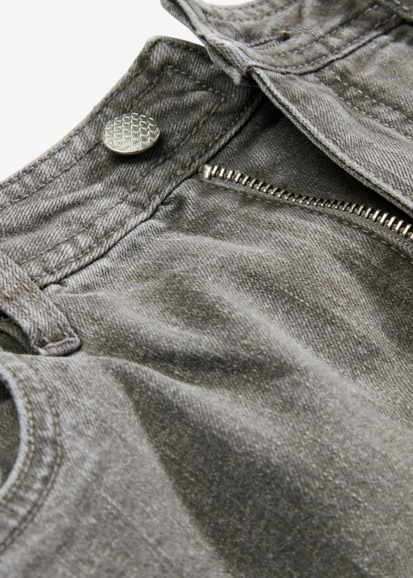 bonprix bonprix Faldas>Falda vaquera con abertura denim gris claro