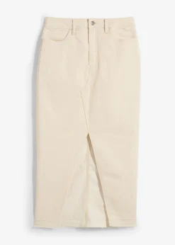 Mujer bonprix bonprix Falda vaquera con abertura