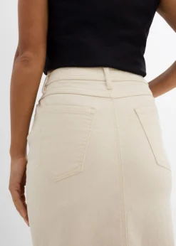 Mujer bonprix bonprix Falda vaquera con abertura