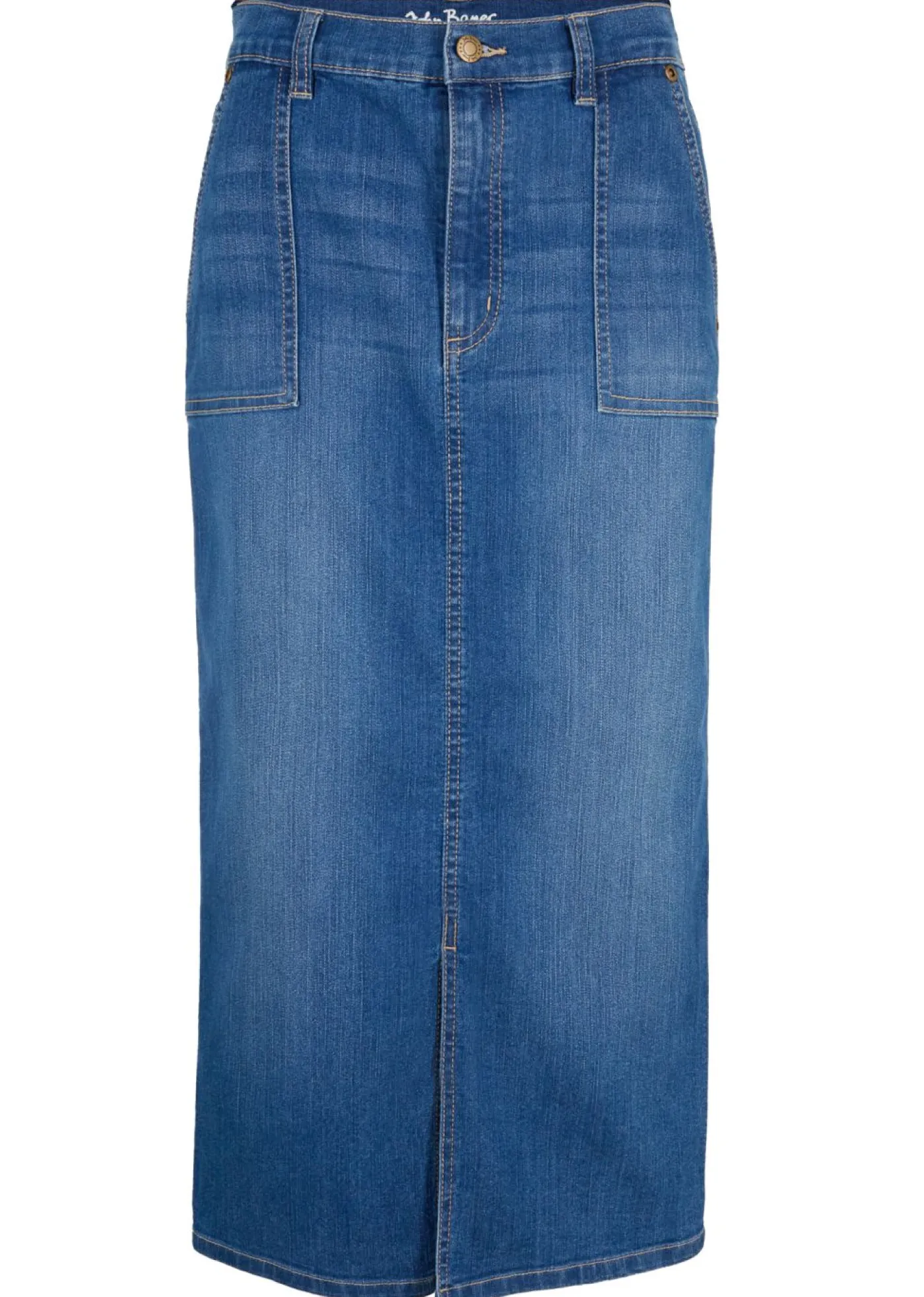 bonprix bonprix Faldas>Falda vaquera elástica Azul piedra usado