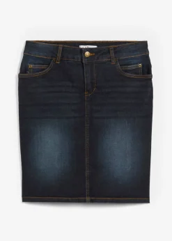 bonprix bonprix Faldas>Falda vaquera elástica Azul marino usado