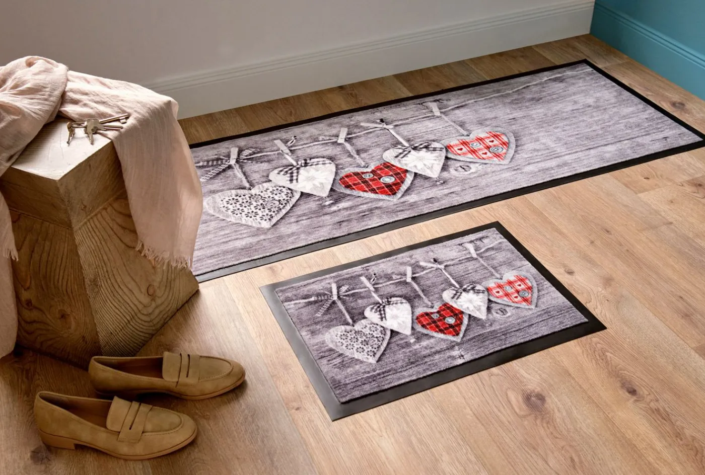 bonprix bonprix Felpudo con motivo de corazones