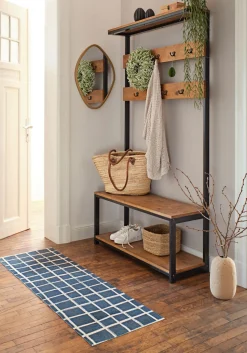 bonprix bonprix Muebles De Vestíbulo·Alfombras De Pasillo|Muebles De Vestíbulo·Felpudos>Felpudo lavable con diseño gráfico Verde azulado