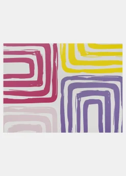 bonprix bonprix Muebles De Vestíbulo·Felpudos|Felpudos>Felpudo lavable con diseño gráfico Multicolor