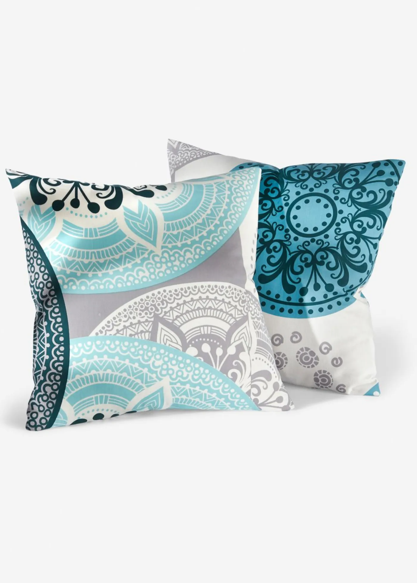 bonprix bonprix Muebles De Dormitorio·Fundas Y Cojines|Muebles De Sala De Estar·Cojines Decorativos>Funda de cojín con decoración (2 unidades) Petróleo-menta