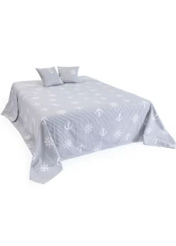 bonprix bonprix Muebles De Dormitorio·Fundas Y Cojines|Muebles De Sala De Estar·Cojines Decorativos>Funda de cojín con diseño marinero (2 unidades) gris-plata con rayas