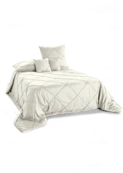 bonprix bonprix Muebles De Sala De Estar·Cojines Decorativos>Funda de cojín con rectángulos (2 unidades) Beige